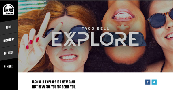 Taco Bell is targeting younger consumers with a new mobile game, Explore, that encourages people to live the brand slogan ‘Live Mas’ on social media.