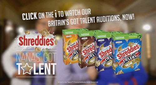 Shreddies breakfast cereal is partnering ITV’s Britain’s Got Talent and will be offering tickets to BGT shows as prizes in an on-pack promotion.