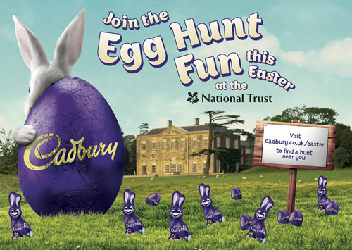 Cadbury is again partnering the National Trust and National Trust for Scotland to organise Easter weekend experiences 300+ properties around the UK.