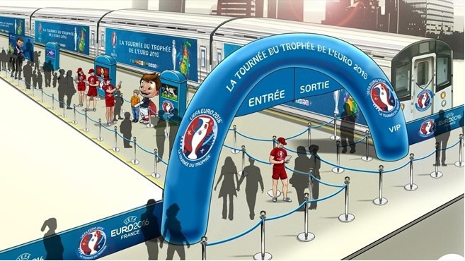 UEFA has announced details of its 2016 Trophy Tour, which will see the Henri Delaunay Cup visit 25 cities in France, carried on a special train.