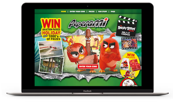 Meat snack brand Peperami has linked up with the new Angry Birds movie in an on-pack prize promotion with Angry Birds merchandise and weekend trips to Barcelona as prizes.