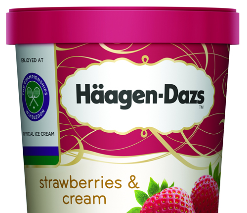 Häagen-Dazs has been named the Official Ice Cream of The Wimbledon Championships after signing a five-year deal with the Lawn Tennis Association.