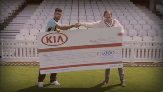 Kia, principal sponsor of Surrey County Cricket Club, has launched a 1970s inspired instructional video to promote the Kia Catch competition.