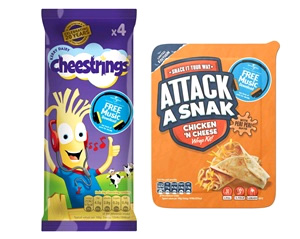 Kerry Foods is offering consumers a free download from a wide selection of songs from Universal Music with promotional packs of Attack A Snak or Cheestrings.