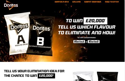 Doritos’ flavour campaign, A or B, has reached its conclusion, drawing in over 50,000 consumer entries. Consumers were asked to select whether Ultimate Cheeseburger or Sizzling Salsa should join the line-up.