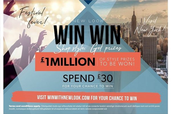 Leading fast-fashion retail brand New Look has launched its new Autumn/Winter 2016 promotional campaign online and across more than 600 retail stores in the UK and republic of Ireland, offering consumers £1m of style prizes to be won.