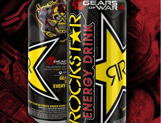 Rockstar, the energy drink made by AG Barr, has teamed up with new console game ‘Gears of War 4’ for an Xbox on-pack promotion. Running across one million cans of 500ml Rockstar Original (plain and 99p price-marked packs) throughout October and November, the promotion gives UK consumers the chance to win a pack containing an Xbox One S console, Gears of War 4 game and gaming headset every day for 61 days.