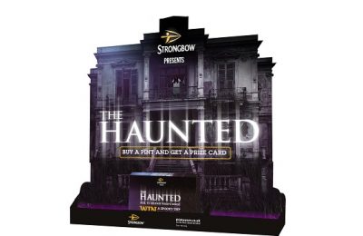 Strongbow, the UK’s leading cider brand from HEINEKEN, is giving drinkers a fright with its on-trade consumer activation ‘The Haunted’ this Halloween. Worth more than £300m in sales in 2015, Halloween is now the second biggest night in the on-trade calendar after New Year’s Eve. In order to help publicans maximise this important occasion and drive growth in sales, 11,000 Strongbow POS kits featuring a guaranteed instant-win consumer competition are being distributed.