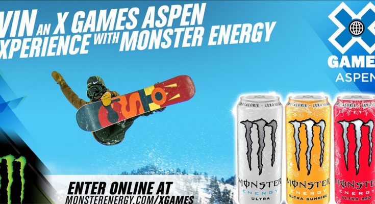 Monster Energy is running a UK promotion offering consumers the chance to win a trip to the Winter X Games extreme sports event in Aspen, Colorado, USA, in January 2017. Monster is a sponsor of the Winter X Games and also has a team which will be competing.