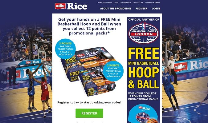 Müller Rice has announced an extended partnership with the US National Basketball Association (NBA) that sees the brand become an official marketing partner of the upcoming NBA Global Games London 2017. The dairy company will be running an on-pack promotion and a separate multimedia promotion as part of the deal.