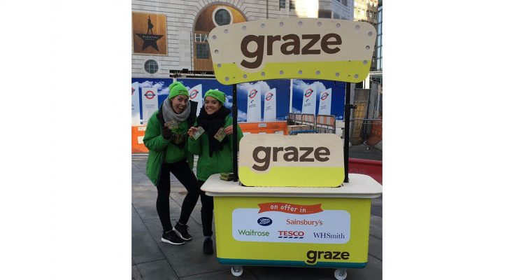 Healthy food brand Graze is giving out one million samples to raise awareness about its on-the-go snack food range, sold through retailers in London.