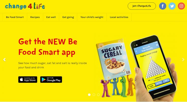 The latest Change4Life campaign, backed up a by a free app which scans product barcodes and compares ingredients, aims to educate families about the significant amount of sugar children are consuming even before they get to school.