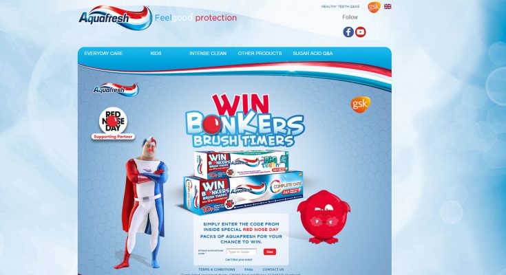 GSK’s Aquafresh oral care brand has linked with Comic Relief 2017 and will be donating 10p from the sale of every specially themed pack from the Little Teeth, My Big Teeth and Complete Care ranges. Promotional packs will also offer consumers the chance to win Snuffles, a “huffing, puffing, burping, singing” Aquafresh Bonkers Red Nose character brush timer.