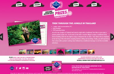 Bodyform, the SCA-owned feminine hygiene brand, is offering consumers the chance to win one of 10 trips to a range of destinations around the world for themselves and a friend in the 2017 version of its instant-win Pink Ticket promotion.