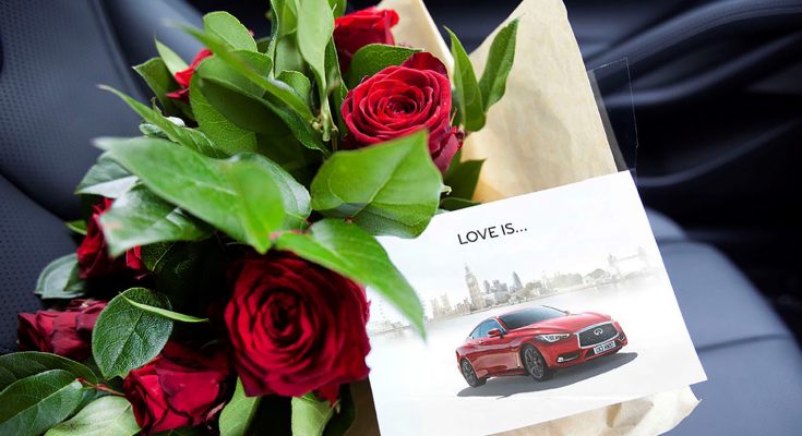 INFINITI, the luxury car maker, is surprising customers in London and the South East this Valentine’s Day with bouquets of flowers delivered to their door.