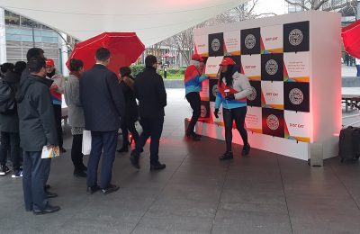 Just Eat, the online food delivery marketplace, has celebrated PizzaExpress joining the Just Eat platform with a “Pizza Wall” activation on National Pizza Day in London’s Bishops Square just outside Spitalfields market.