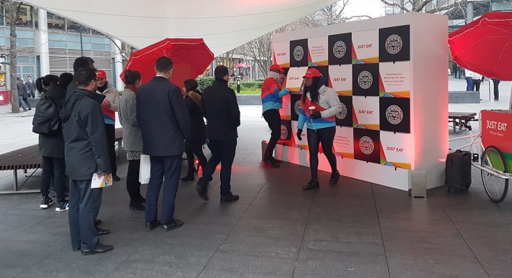 Just Eat, the online food delivery marketplace, has celebrated PizzaExpress joining the Just Eat platform with a “Pizza Wall” activation on National Pizza Day in London’s Bishops Square just outside Spitalfields market.