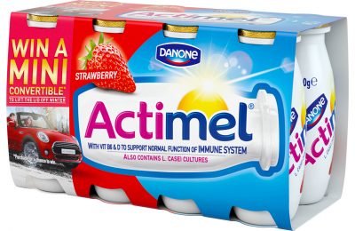 Actimel, the yogurt drink brand from Danone, is giving consumers the chance to win one of three MINI Cooper Convertibles as part of its ‘Lift the lid off winter’ campaign, which aims to encourage people to stay positive in the face of the elements and lower temperatures.