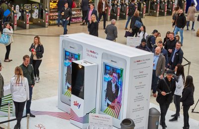 Sky Mobile, the all-new mobile network from Sky, is running large-scale experiential activations at three of London’s biggest transport hubs, Waterloo, Victoria and Liverpool Street stations.
