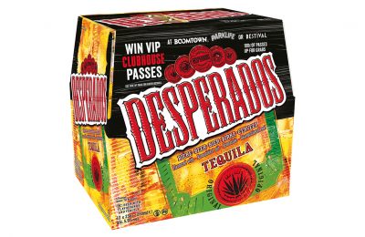 Heineken has launched an on-pack promotion for its Desperados tequila-flavoured beer which highlights the brand’s sponsorship of three of the biggest music events taking place across the country.