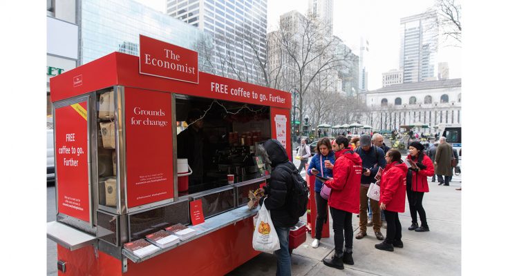 The recently-opened New York office of UK marketing agency Sense has run its first campaign, with the April launch in New York of experiential campaign #feedingthefuture for The Economist.