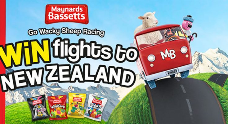 Mondelez International is launching an on-pack promotion for its Maynards Bassetts range which gives consumers the chance to win a ‘bonkers day out’, including a trip to the Wacky Sheep Race event in New Zealand.