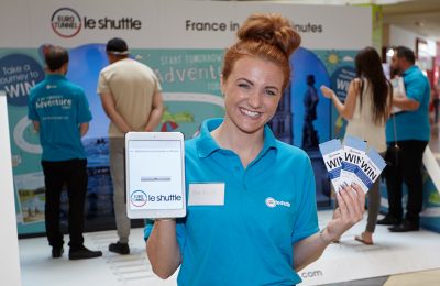 Eurotunnel Le Shuttle has just run a two-week experiential campaign at Bluewater and Lakeside shopping centres to promote the benefits of travelling to Europe by car via the Channel Tunnel.