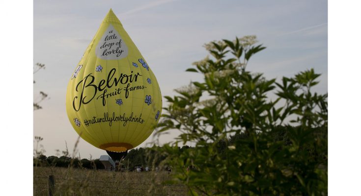 Belvoir Fruit Farms, makers of the Belvoir brand of fruit cordials, is backing its Little Drop of Lovely marketing campaign with a hot air balloon which will tour UK food and countryside festivals, including Bristol Balloon Fiesta, and selected supermarkets.