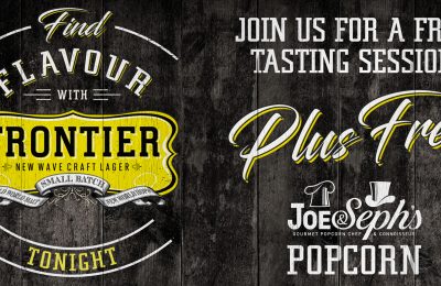 Frontier, the new craft lager from brewer Fuller’s, has teamed up with gourmet popcorn brand Joe & Seph’s for an in-pub food pairing campaign encouraging trial of Frontier through the offering of a free packet of Joe & Seph’s popcorn.