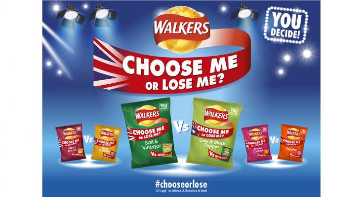 Walkers has launched yet another flavour campaign, this time pitting three UK flavours against three from around the world, with consumers being asked to vote to swap one for the other.