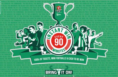 Energy drink Carabao has launched an on-pack promotion to celebrate its three-year deal with the English Football League, which sees the Thai brand getting naming rights on the EFL Cup, now known as the Carabao Cups.