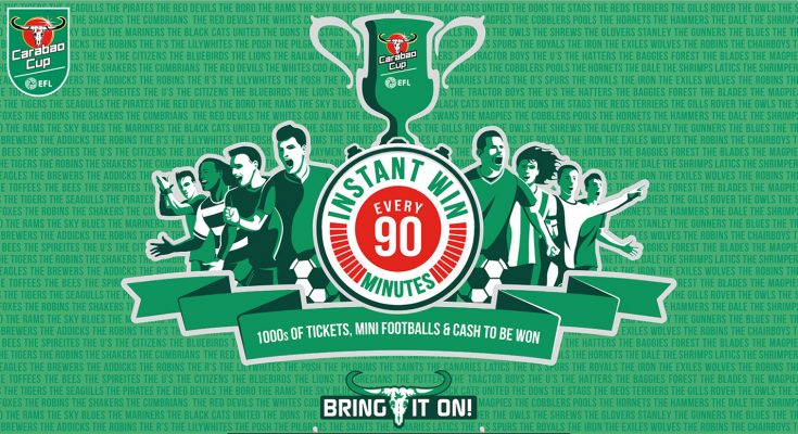 Energy drink Carabao has launched an on-pack promotion to celebrate its three-year deal with the English Football League, which sees the Thai brand getting naming rights on the EFL Cup, now known as the Carabao Cups.