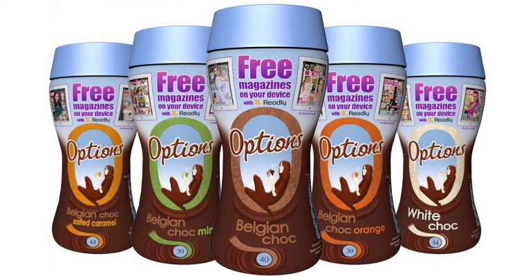 Hot chocolate brand Options is offering consumers one month’s free membership with the online magazine app Readly, worth £7.99, in its latest on-pack promotion.