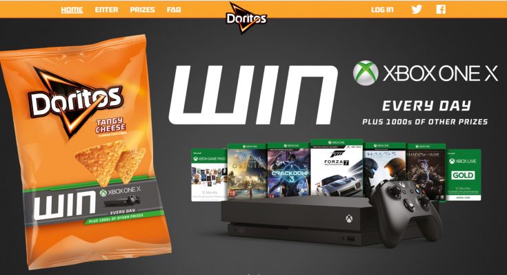 PepsiCo-owned snack brand Doritos has teamed up with Xbox to offer consumers the chance to win more than 70,000 prizes, including the new Xbox One X.