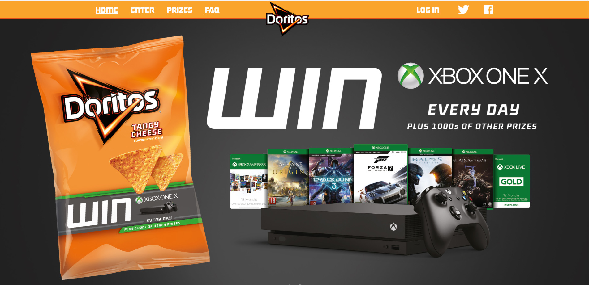 Xbox, Mountain Dew, and Doritos Team Up to Give Away Xbox One X