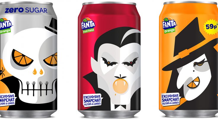 Coca-Cola European Partners (CCEP) has launched its biggest-ever Halloween campaign for Fanta, including exclusively designed packaging, smaller 150ml can multipacks, an advertising and experiential marketing campaign and on-pack codes to unlock special Halloween Snapchat filters.