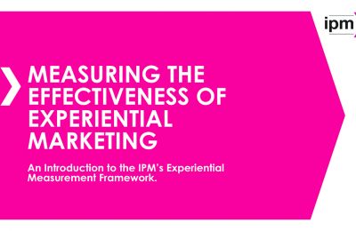 The Institute of Promotional Marketing has launched a major year-long project, the Experiential Marketing Framework, to create an industry-agreed effectiveness model for experiential campaigns, and has recruited leading brands and agencies to help it validate an experiential measurement model.