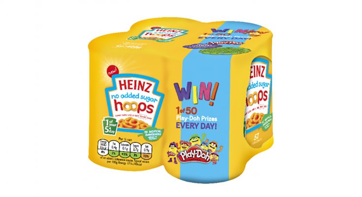 Heinz Pasta has partnered with Play-Doh for an on-pack promotion offering the chance to win one of 50 Play-Doh “Playful Pies” Playsets every day over an eight-week period.