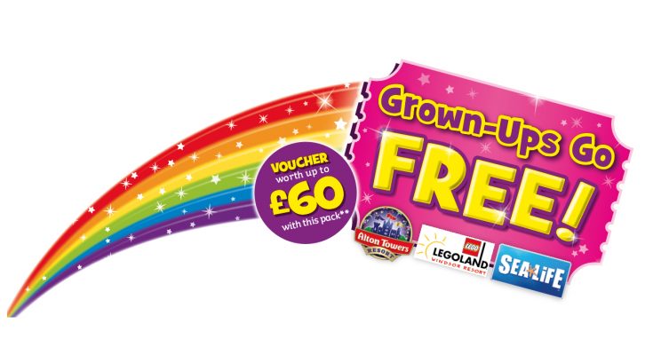 Kellogg’s has announced that its exclusive ‘Grown-ups Go Free’ promotion with Merlin will return from January 2018, this time increasing the voucher value by 20%.