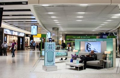 Tiffany is marking the launch of its new signature fragrance to the UK market with experiential activity in one of the busiest areas of Heathrow’s Terminal 5.