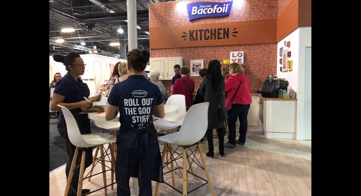 Bacofoil ran its first experiential pop-up experiential pop-up at November’s Cake & Bake Show, the UK’s biggest baking event, to challenge consumer perceptions of the brand. The brand teamed up with Bake Off 2016 quarter-finalist Benjamina Ebuehi, who ran demonstrations showcasing how Bacofoil enhances her baking.