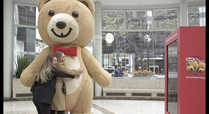 Kraft Peanut Butter is running a promotion which allows Canadians separated from their loved ones this holiday season to send them hugs via internet-connected teddy bears. Canadians who use “#KraftBearHugs” on social to share who they would like to give a bear hug to will be entered into a competition to win a pair of Wi-Fi enabled bears.