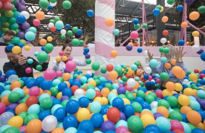 To celebrate its 40th birthday, and its new Birthday Cake flavour, ice-cream brand Ben & Jerry’s ran a giant birthday cake themed ball pit at London’s Old Spitalfields Market.