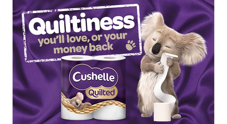 Essity, the Swedish health and hygiene group, is backing its new Cushelle Quilted toilet paper variant, launched in January, with an integrated below-the-line campaign aimed at helping drive awareness and trial of the new variant – which is claimed to be the brand’s “most cushiony-soft toilet tissue ever”.