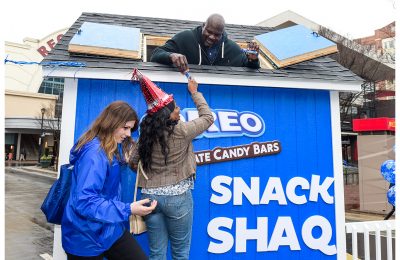 Confectionery company Mondelez has enlisted the help of basketball superstar Shaquille O’Neal to help it celebrate the ‘birthday’ of its OREO brand on March 6th by giving away one million OREO Chocolate Candy Bars in a US-wide promotion.
