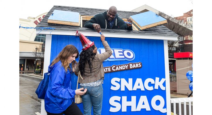 Confectionery company Mondelez has enlisted the help of basketball superstar Shaquille O’Neal to help it celebrate the ‘birthday’ of its OREO brand on March 6th by giving away one million OREO Chocolate Candy Bars in a US-wide promotion.