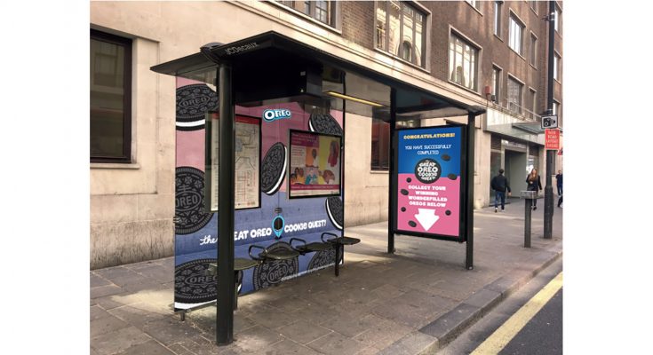 Oreo, the world’s biggest-selling biscuit brand, has launched an innovative Out-Of-Home (OOH) campaign across London to drive purchase and participation in its 2018 Great Oreo Cookie Quest promotion.