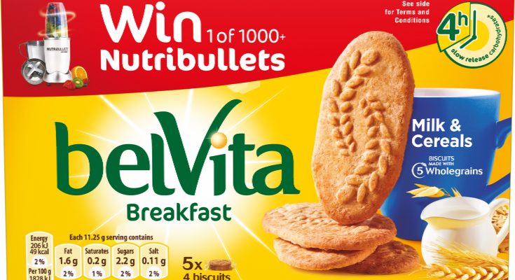 The UK’s biggest selling healthy biscuit brand, belVita, is launching a new on-pack promotion offering consumers the chance to win one of over 1,000 NutriBullet juice makers so they can create juice and smoothie recipes to complement their belVita breakfast biscuit.