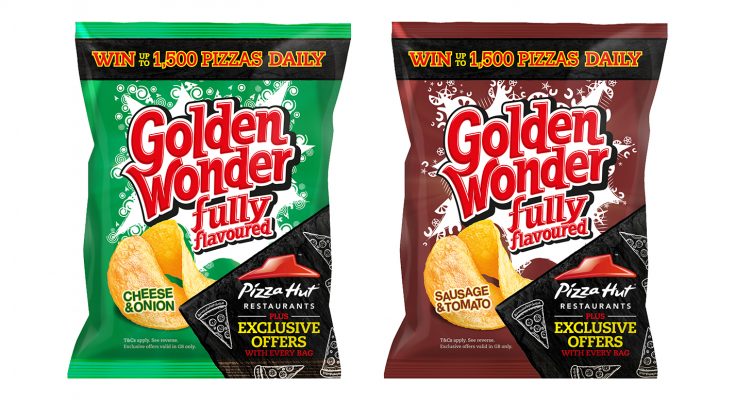 Leading savoury snack brand Golden Wonder is rewarding customers through a major on-pack promotion in partnership with Pizza Hut Restaurants.