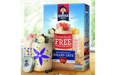 Quaker Oats is rerunning its successful Overnight Oats on-pack promotion from last summer, but with a twist – consumers will now be able to choose the colour and design of the jar they get.